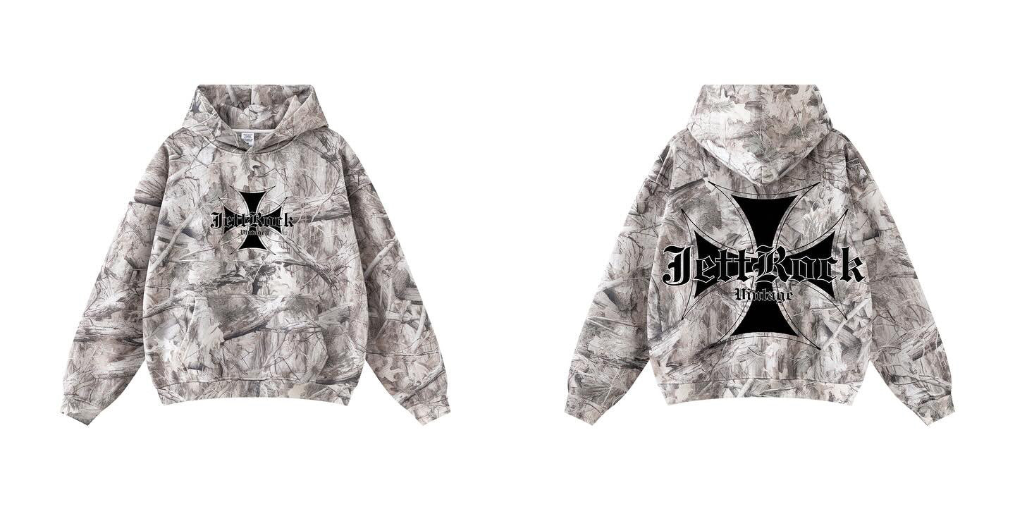 Camo Cross Hoodie